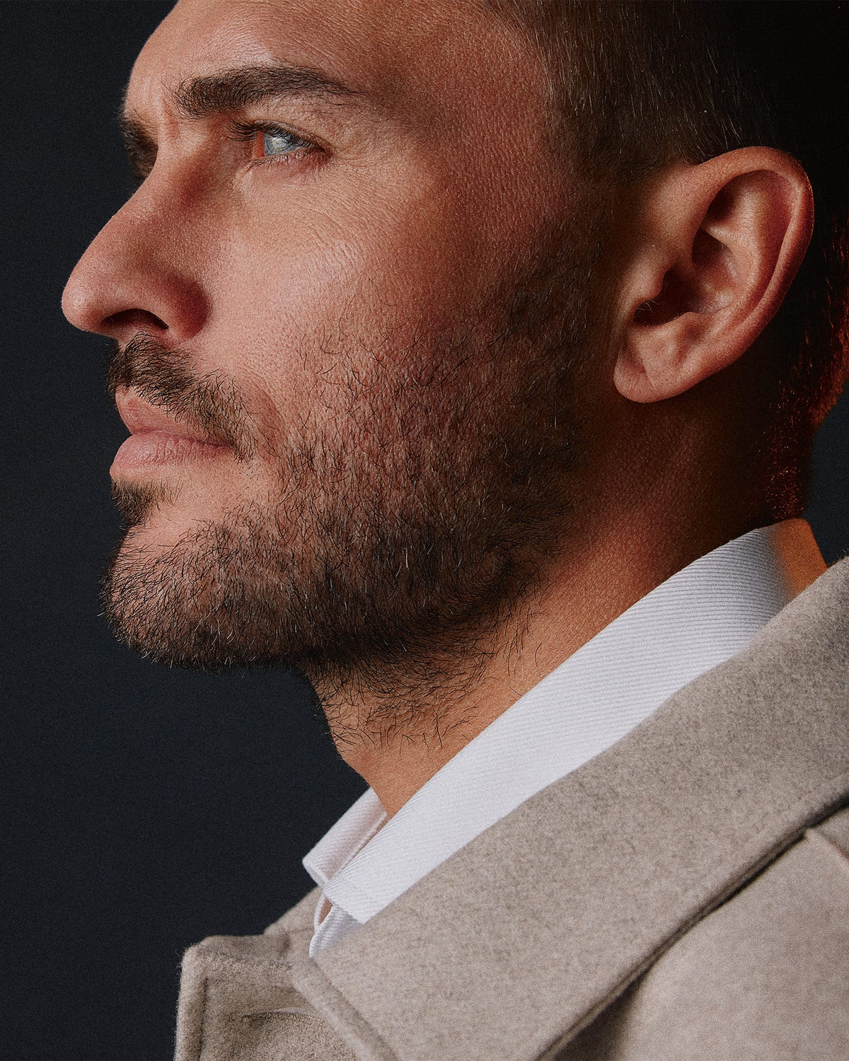 The Wool Overshirt | sand uld overshirt fra BARONS
