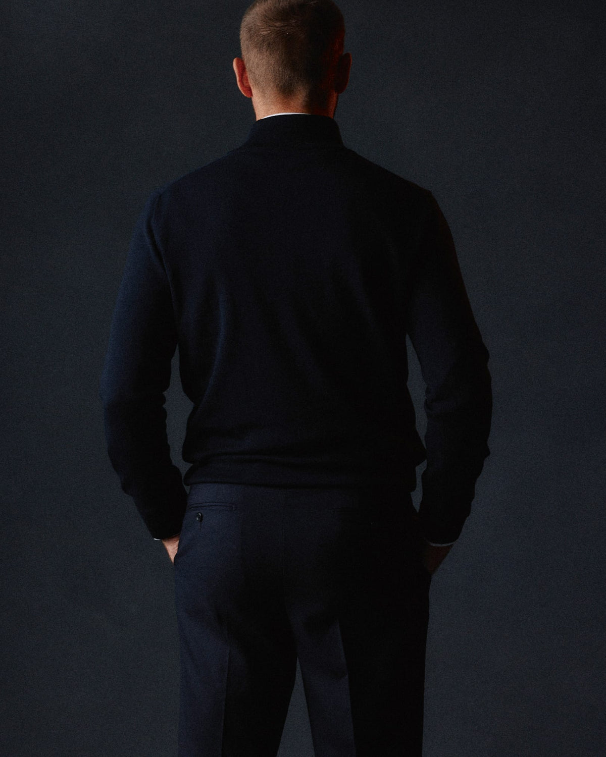 Merino Quarter-zip | Navy